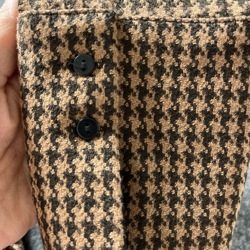 Zara Brown Houndstooth Crop Top - Picture 7 of 7